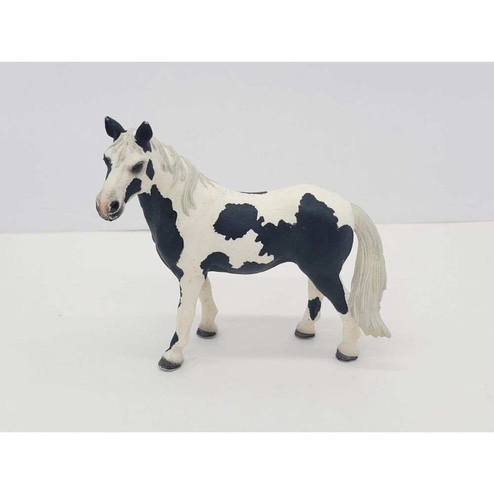 Schleich Pinto Mare Black & White Horse Figure 2010